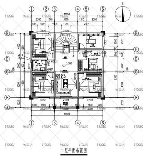 300平米二层楼房设计图（300平方两层别墅户型图）-第2张图片-室内构图家装