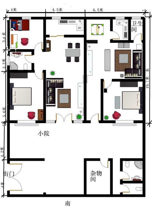  2018农村修平房设计图「2019农村平房设计」-第2张图片-室内构图家装