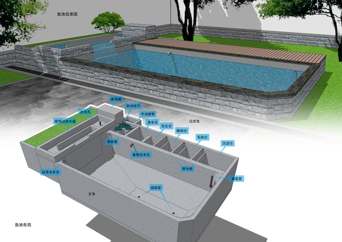 鱼池建造水路设计图,鱼池建造水路设计图片 -第3张图片-室内构图家装