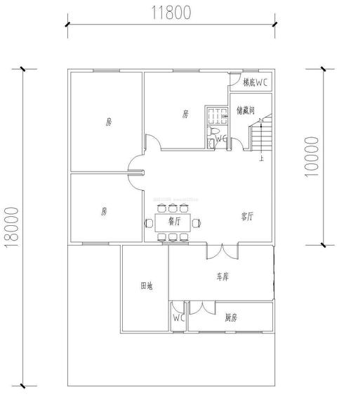 65平方农村房屋设计图-第3张图片-室内构图家装