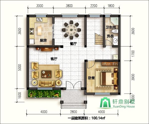 110平方平面图建筑设计图纸-第3张图片-室内构图家装