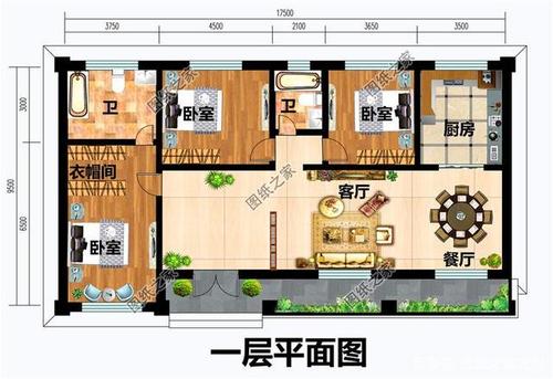 农村建四间平房设计图_在农村建四间平房需要多少钱-第1张图片-室内构图家装