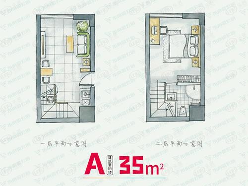 35平房子户型图 35平房子设计图大全-第1张图片-室内构图家装