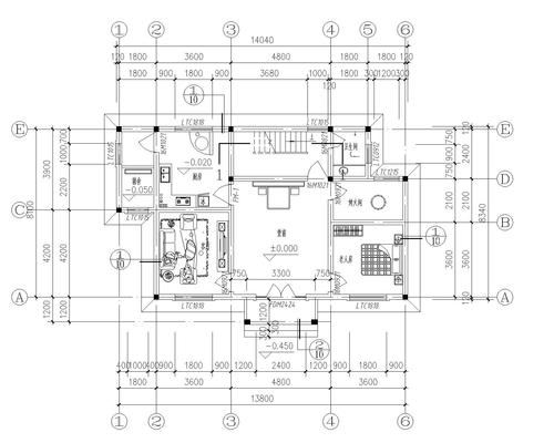 农村自建房设计图cad_农村自建房设计图cad 图纸免费-第1张图片-室内构图家装