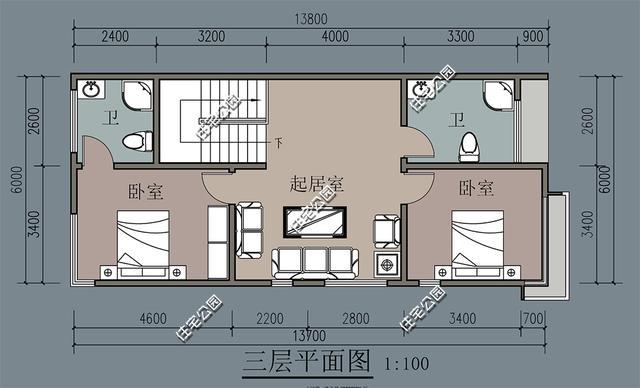  长12宽6米房屋设计图「长12宽6米房屋设计图怎么画」-第2张图片-室内构图家装