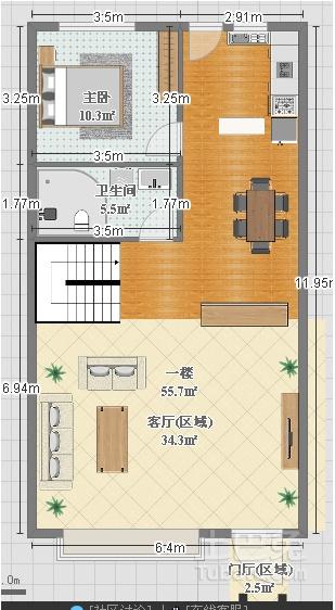  长12宽6米房屋设计图「长12宽6米房屋设计图怎么画」-第1张图片-室内构图家装