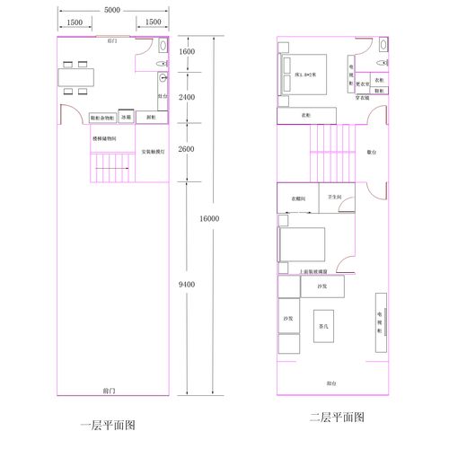 5x12米的房屋设计-第2张图片-室内构图家装