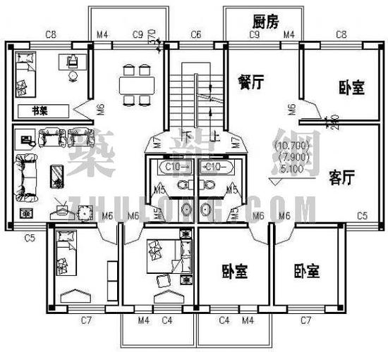 低层住宅户型-低层户型设计图-第1张图片-室内构图家装