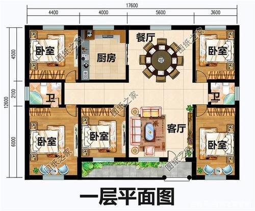 6.5x12设计图,65米宽125米长最新设计图 -第1张图片-室内构图家装