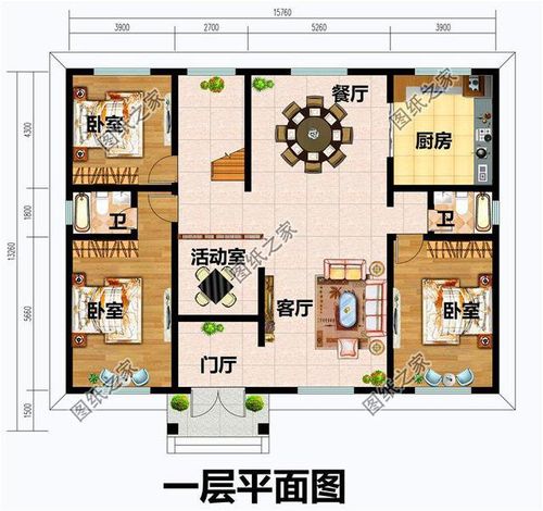 6.5x12设计图,65米宽125米长最新设计图 -第3张图片-室内构图家装