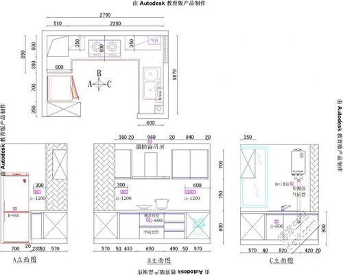 厨房水电位置设计图_厨房水电位置设计图大全-第2张图片-室内构图家装