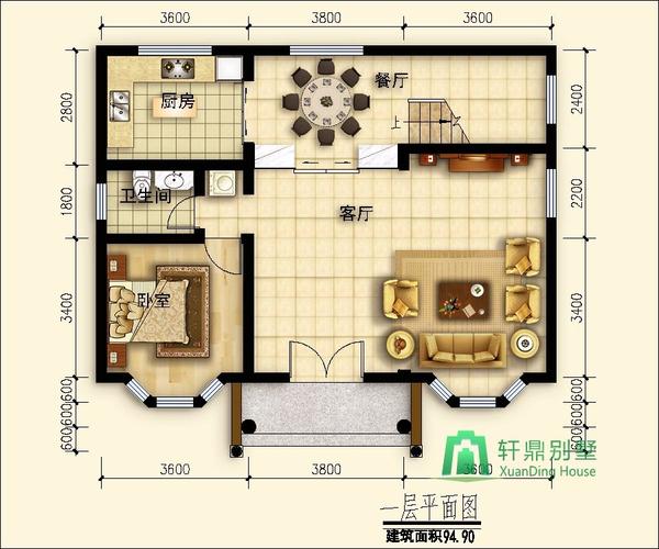 农村房型图大全二层半-第3张图片-室内构图家装