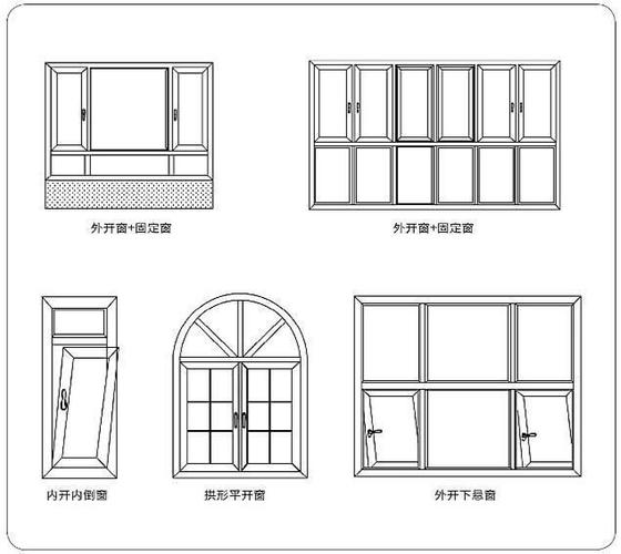 平开窗设计图标四方对角交叉表示什么 大平开窗设计图-第3张图片-室内构图家装