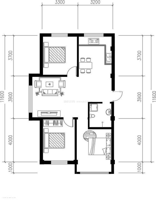 80方面积户型设计图（建筑面积80平方户型）-第1张图片-室内构图家装