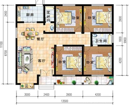 农村30个平方房子设计图纸 农村30个平方房子设计图-第1张图片-室内构图家装