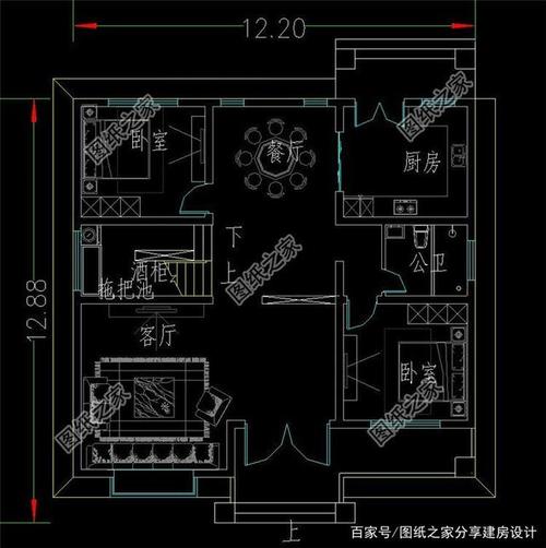 140平方米农村建房图-144平方农村楼房设计图-第1张图片-室内构图家装