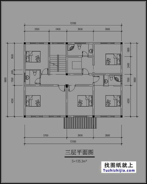 140平方米农村建房图-144平方农村楼房设计图-第2张图片-室内构图家装