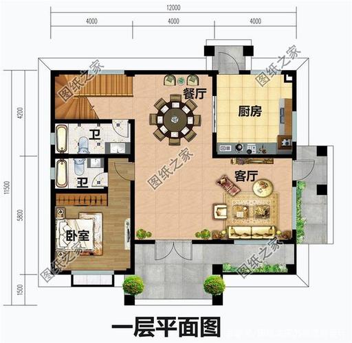 三间三户房子设计图,三间户型图 -第3张图片-室内构图家装