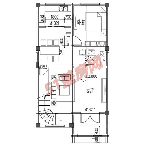 12米长7米宽建房图纸 12米7米平面设计图-第1张图片-室内构图家装