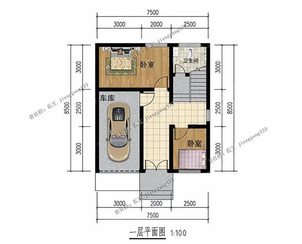 70平农村别墅设计图_70平米农村自建房设计图-第3张图片-室内构图家装