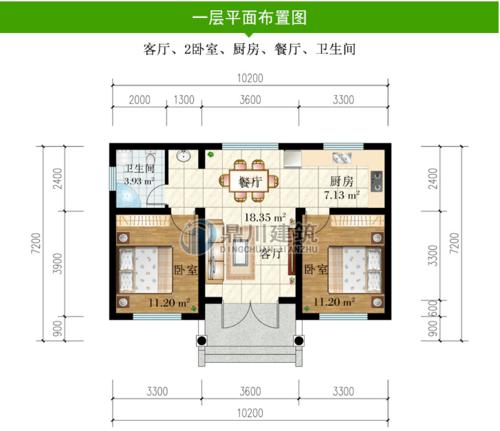 70平农村别墅设计图_70平米农村自建房设计图-第2张图片-室内构图家装