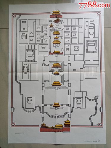 简化北京故宫平面设计图,简画故宫平面示意图 -第2张图片-室内构图家装