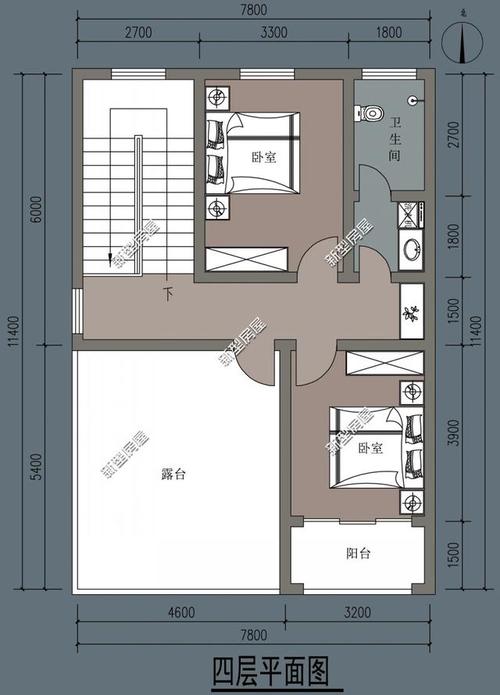 临街自建房设计图815-第2张图片-室内构图家装