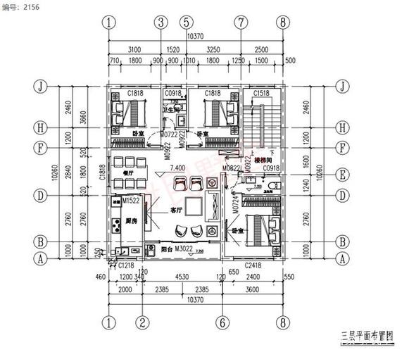 临街自建房设计图815-第3张图片-室内构图家装