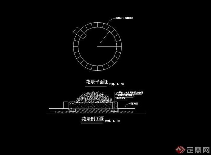 圆形庭院花坛设计图（圆形庭院花坛设计图纸）-第2张图片-室内构图家装