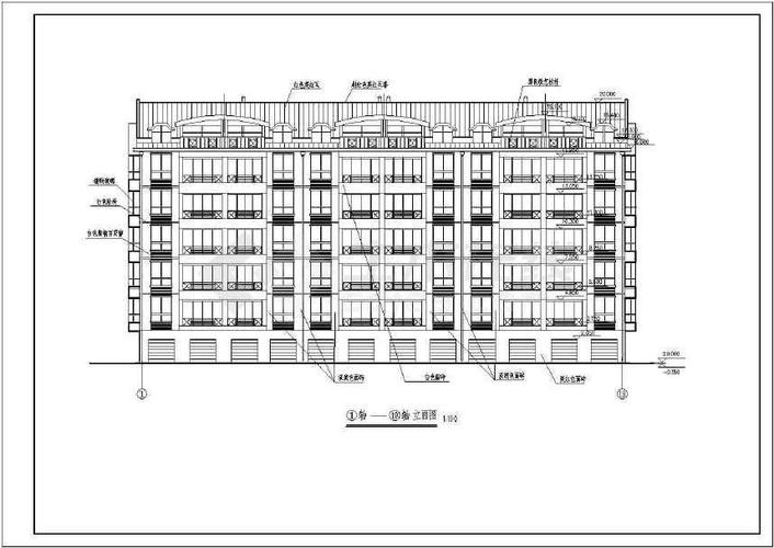 五层住宅楼设计图-第1张图片-室内构图家装