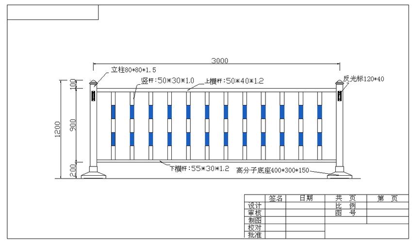  车道隔离护栏设计图「车道隔离护栏多少钱一米」-第1张图片-室内构图家装