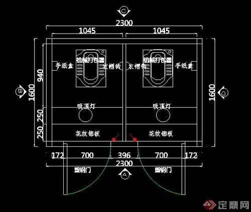 办公蹲位设计图_办公蹲位设计图纸-第3张图片-室内构图家装