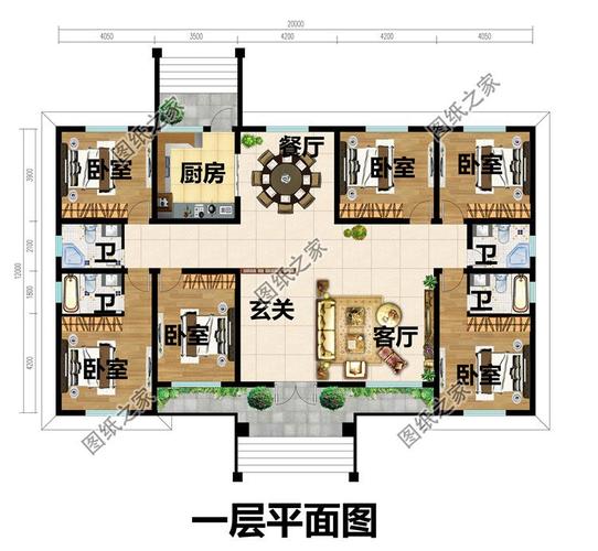 五间楼房设计图平面图怎么画 五间楼房设计图平面图-第3张图片-室内构图家装