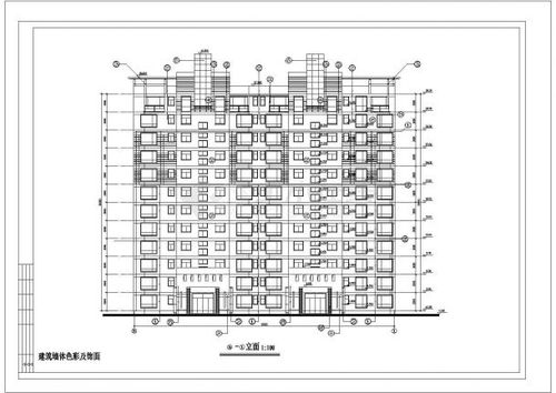 单元楼正面设计图（单元楼建筑图）-第3张图片-室内构图家装