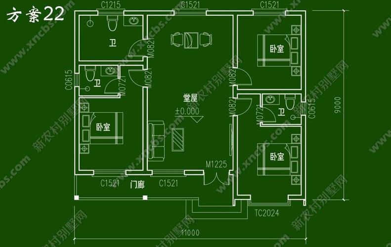 乡下建普通房子设计图,乡下建房平面图 -第2张图片-室内构图家装