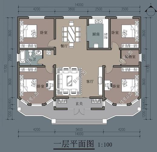 乡下建普通房子设计图,乡下建房平面图 -第1张图片-室内构图家装