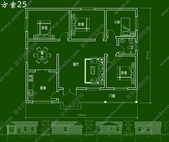 乡下建普通房子设计图,乡下建房平面图 -第3张图片-室内构图家装