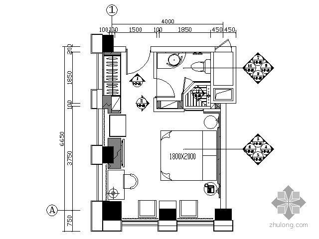 单人房间建筑设计图-第1张图片-室内构图家装