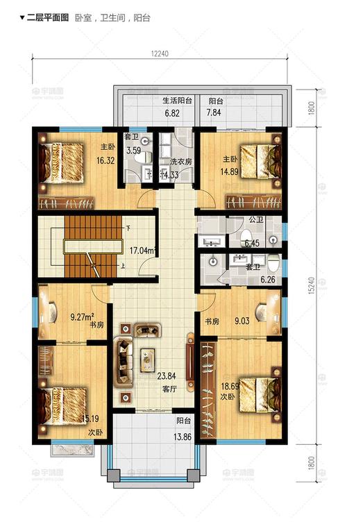 17米x12米房子设计图_17米x7米房屋设计图-第2张图片-室内构图家装