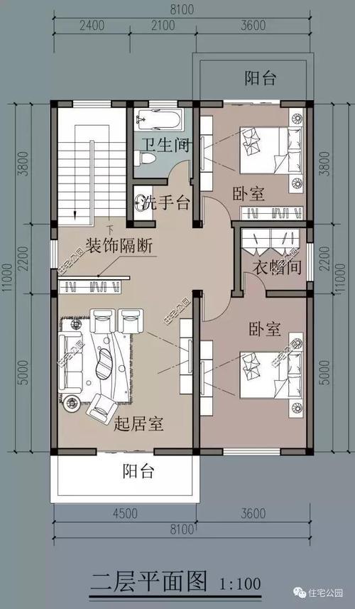 农村10米长8米宽设计图,农村10米x8米房屋设计 -第1张图片-室内构图家装