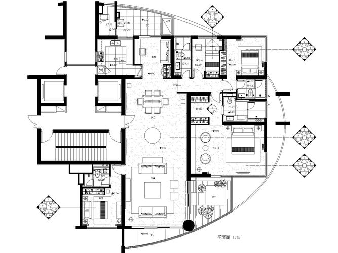 cad室内空间设计图-第2张图片-室内构图家装