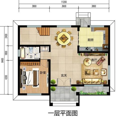  建房子房间设计图「建房房屋设计图大全」-第2张图片-室内构图家装