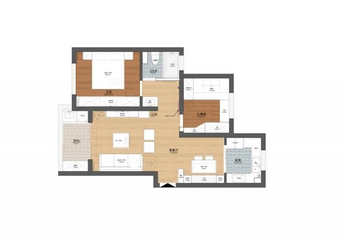 85平米房屋如何设计图_85平方套房怎样设计-第3张图片-室内构图家装