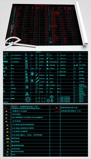 吊顶图纸字母符号大全-第3张图片-室内构图家装