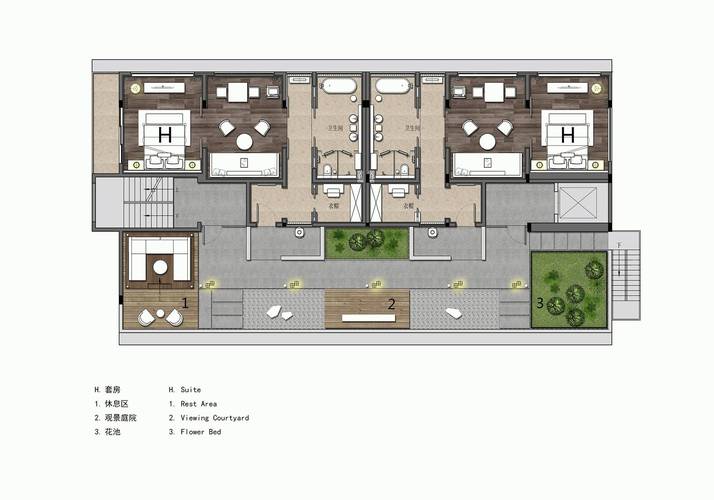 精品酒店设计平面图-第2张图片-室内构图家装