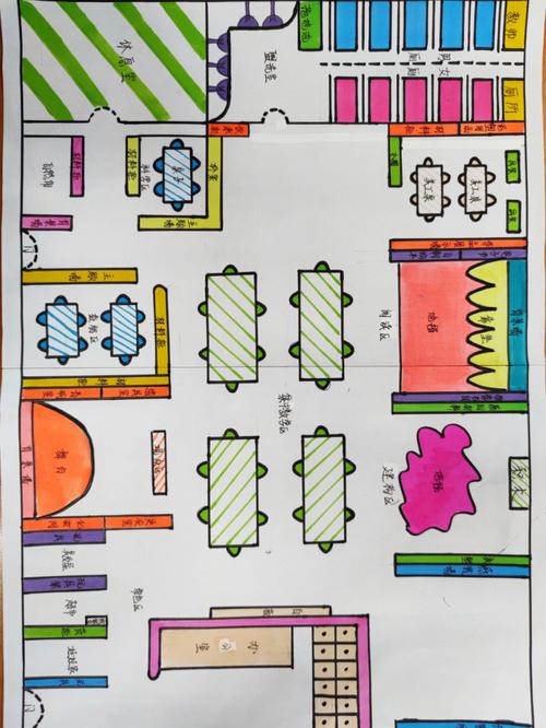 幼儿园平面绘画作品-幼儿园玩平面设计图-第1张图片-室内构图家装