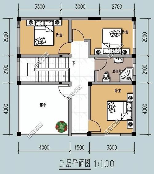 农村9米x9米自建房设计图 农村98米自建房设计图-第1张图片-室内构图家装