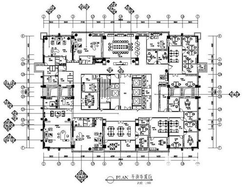 办公楼室内平面图-办公楼室内挑空设计图-第3张图片-室内构图家装