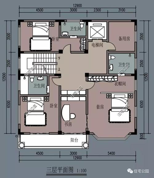 带电梯房屋设计图_带电梯别墅平面图-第2张图片-室内构图家装