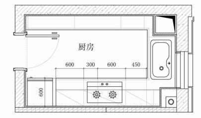 工地厨房平面布置图 工地橱柜设计图-第3张图片-室内构图家装